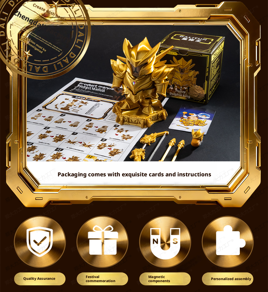 Original Chongtun King 3D Printed Capybara Trendy Collectible Ornament Creative Magnetic Toy