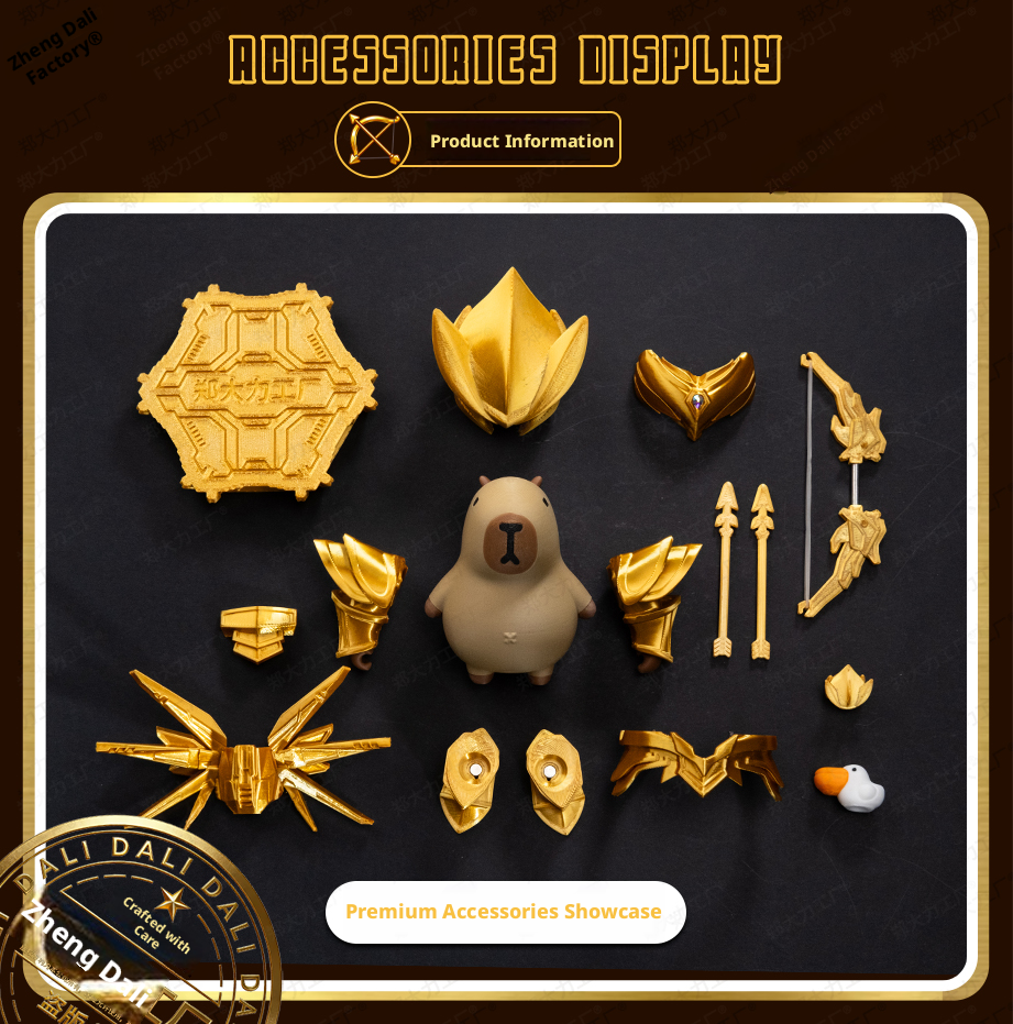 Original Chongtun King 3D Printed Capybara Trendy Collectible Ornament Creative Magnetic Toy