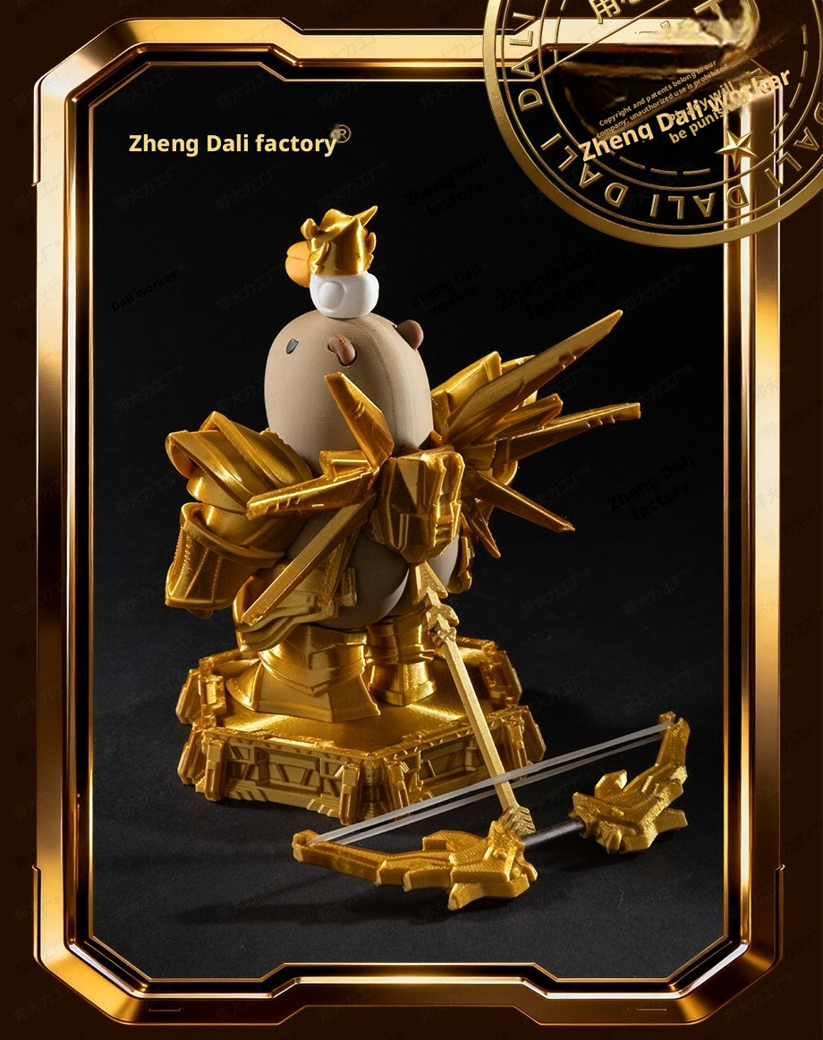 Original Chongtun King 3D Printed Capybara Trendy Collectible Ornament Creative Magnetic Toy